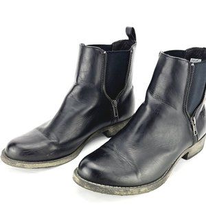 Rocket Dog Chelsea Boots Black Zipper Details 8.5